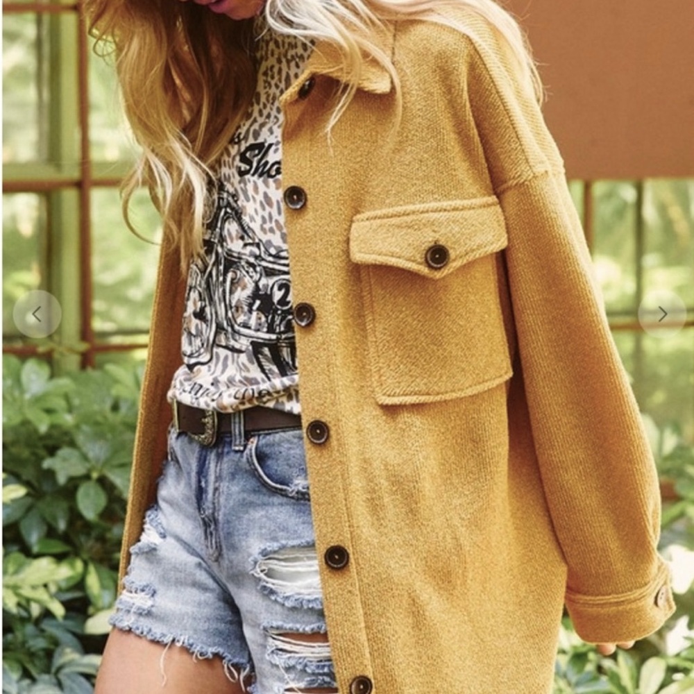 Ces Femme Oversized Shirt Jacket